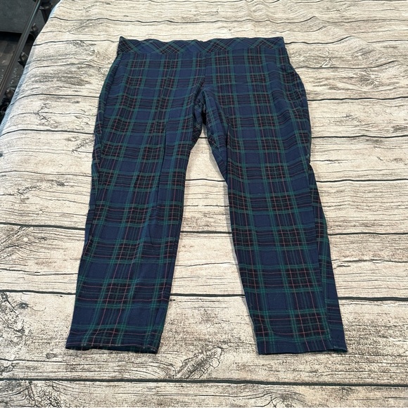Torrid Navy Blue Plaid Leggings / Pixie Pants Size 3X - Picture 1 of 7